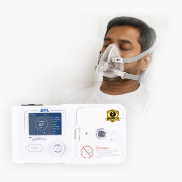 BPL LifePAP Prime with YN-02 Nasal Mask|Pressure Altitude Adjustment|6 Level Humidification (White)