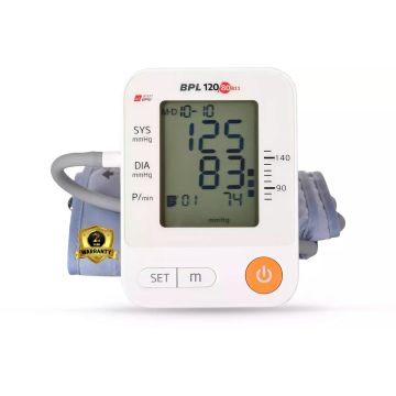 BPL Medical Technologies B11 Digital Blood Pressure Monitor with USB, LCD Display|BP Apparatus for Home|Hypertension & Managing Heart Health Device - White