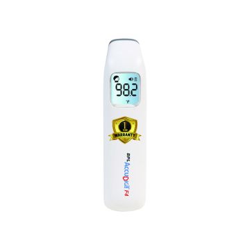BPL Medical Technologies Accudigit F4 Non Contact Infrared Thermometer - Fast & Accurate Forehead Thermometer for Adults & Kids (White)