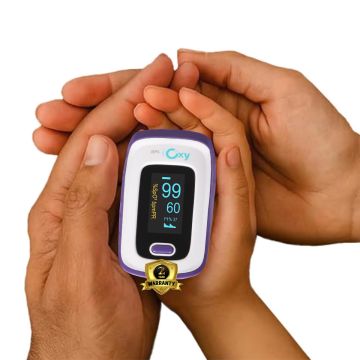 BPL Medical Technologies IOXY APP Connected Finger Tip Pulse Oximeter CE CERTIFIED Blood Oxygen Saturation Monitor|High Accuracy|SPO2|Perfusion Index|OLED Display - Purple