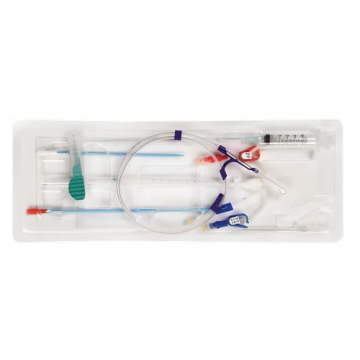 Ablecath Curved (12Fr x 16 cm) Hemodialysis  Triple Lumen Catheter Kit -1's Pack