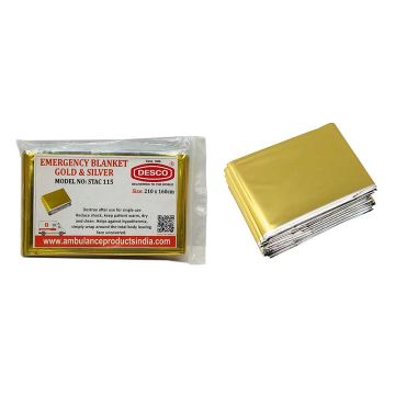 Desco (Stac 115) Emergency Blanket Gold & Silver