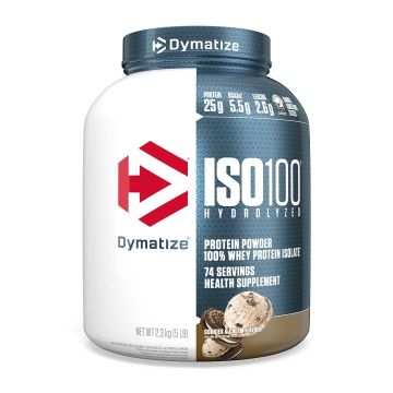 Dymatize ISO100 Hydrolyzed Whey Protein Isolate (Cookies & Cream) - 2.3kg