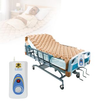 BPL Medical Technologies Air Mattress Therapy for Bed Sores Anti-Decubitus|Bubble Mattress| Anti-Bedsore Air Mattress with Compressor Inflatable Air Bed - Cream