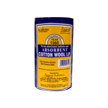 Jaycot Absorbent Cotton Wool I.P - 400gm