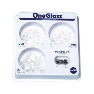 Shofu OneGloss Set CA Finishing and Polishing Kit - 60 Pieces