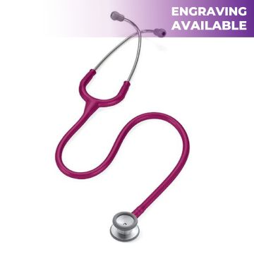 3M (2122) Littmann Classic II Pediatric Stethoscope, Raspberry Tube