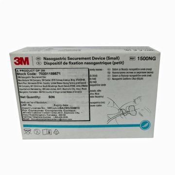 3M (1500NG) Nasogastric Securement Device(Small,4.5cmx4.7cm) - 50's Pack