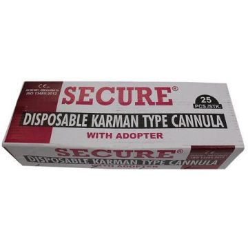Secure MTP Disposable Karman Type Cannula - 25's Pack