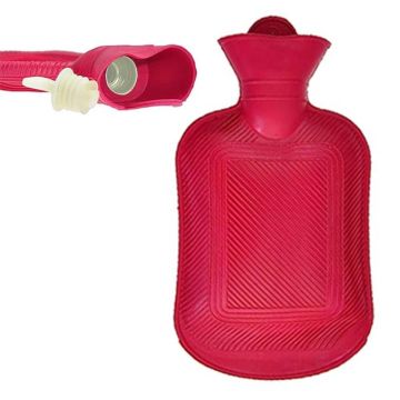 Desco ( RPWB 101) Rubber Water Bottle Both Side Ribbed - Capacity 2 Ltrs.