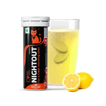 Fast&Up NightOut Fizzy (Lemon) - Bottle of 10