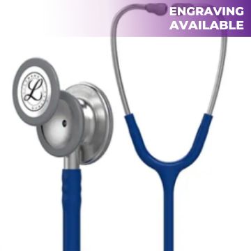 3M (5622) Littmann Classic III Monitoring Stethoscope, Navy Blue Tube, (27") / (69cm)