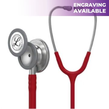 3M (5627) Littmann Classic III Monitoring Stethoscope, Burgundy Tube,(27") / (69cm)
