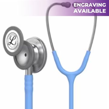 3M (5630) Littmann Classic III Monitoring Stethoscope, Ceil Blue Tube,(27") / (69cm)