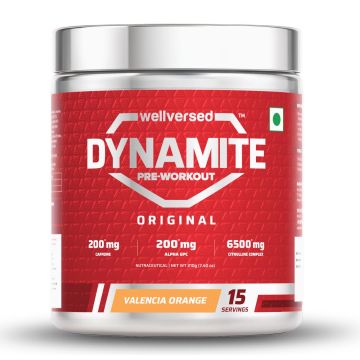 Wellversed Dynamite Pre-Workout (Valencia Orange) - 15 Servings