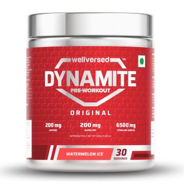 Wellversed Dynamite Pre-Workout (Watermelon Ice) - 30 Servings