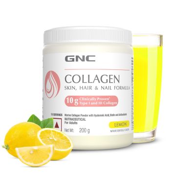 GNC Marine Collagen Powder (Lemon) - 200g