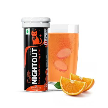 Fast&Up NightOut Fizzy (Orange) - Bottle of 10