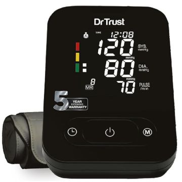 Dr. Trust (101) Smart Automatic Digital Blood Pressure Monitor - Black