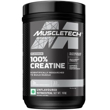 MuscleTech Platinum 100% Creatine Powder (Unflavoured) - 100g