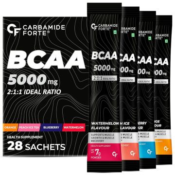 Carbamide Forte BCAA 5000mg 2:1:1 Ideal Ratio Sachets - Pack of 28 