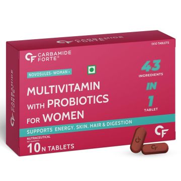 Carbamide Forte Multivitamins With Probiotics Tablets for Women - Pack of 10