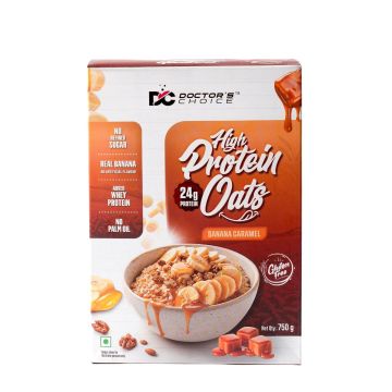 Doctor's Choice High Protein Oats (Banana Caramel) - 750g