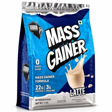 Gibbon Nutrition Mass Gainer (Latte) - 1kg