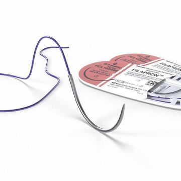 Meril Filapron Polyglecaprone 25 Undyed Synthetic Absorbable Monofilament Suture with Elixir Needle – 12's Pack