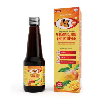 A to Z NS Syrup 200 ml – Multivitamin and Multimineral Syrup Bottle for Kids and Adults