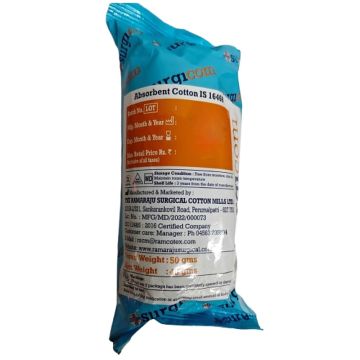 Surgicom Absorbent Cotton Roll – 50 g