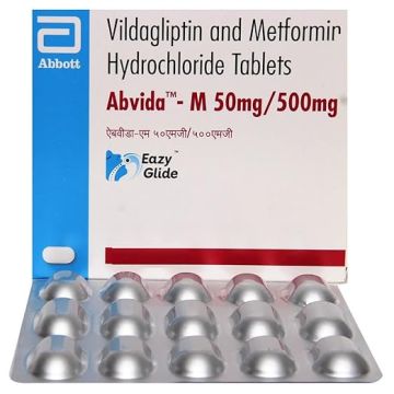 Abvida M 50/500 mg Tablet - Strip of 15