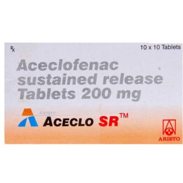 Aceclo SR 200 mg Tablet - Strip of 10