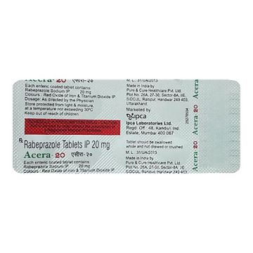 Acera 20 mg Tablet - Strip of 10