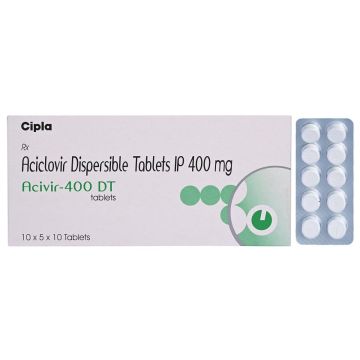 Acivir 400 DT Tablet - Strip of 10