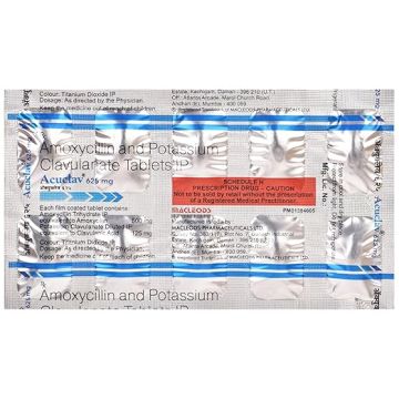 Acuclav 625 mg Tablet - Strip of 10