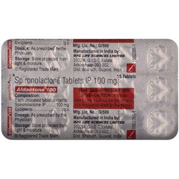 Aldactone 100 mg Tablet - Strip of 15