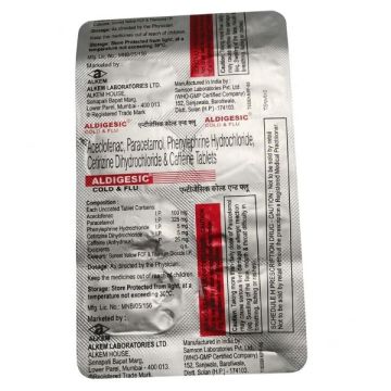 Aldigesic Cold And Flu Tablet - Strip of 10