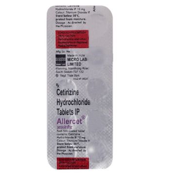 Allercet Tablet - Strip of 10