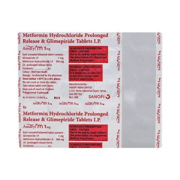 Amaryl M1 Tablet - Strip of 20