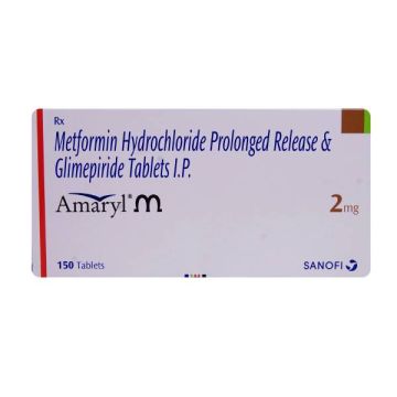 Amaryl M 2 mg Tablet - Strip of 20