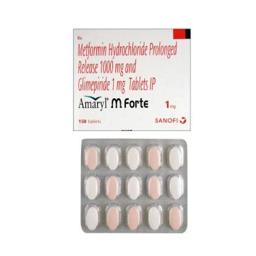 Amaryl M Forte 1 mg Tablet - Strip of 15