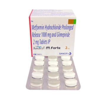 Amaryl M Forte 2 mg Tablet - Strip of 15