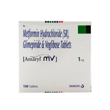 Amaryl MV 1 Tablet - Strip of 15