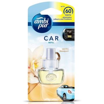 Ambi Pur Car Air Freshener, Vanilla Bouquet - Pack of 1