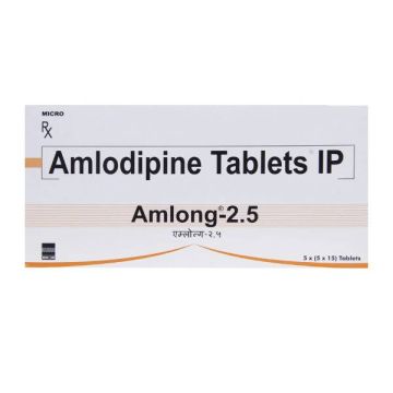 Amlong 2.5 mg Tablet - Strip of 15