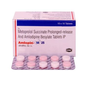 Amlopin M 25 mg Tablet - Strip of 10