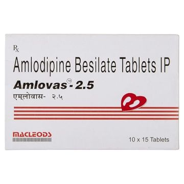 Amlovas 2.5 mg Tablet - Strip of 15