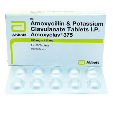 Amoxyclav 375 Tablet - Strip of 10