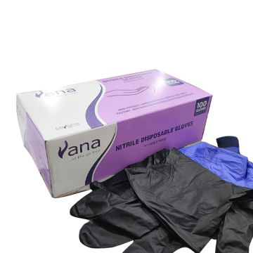 Vana Powder-Free Nitrile Gloves - Box of 100